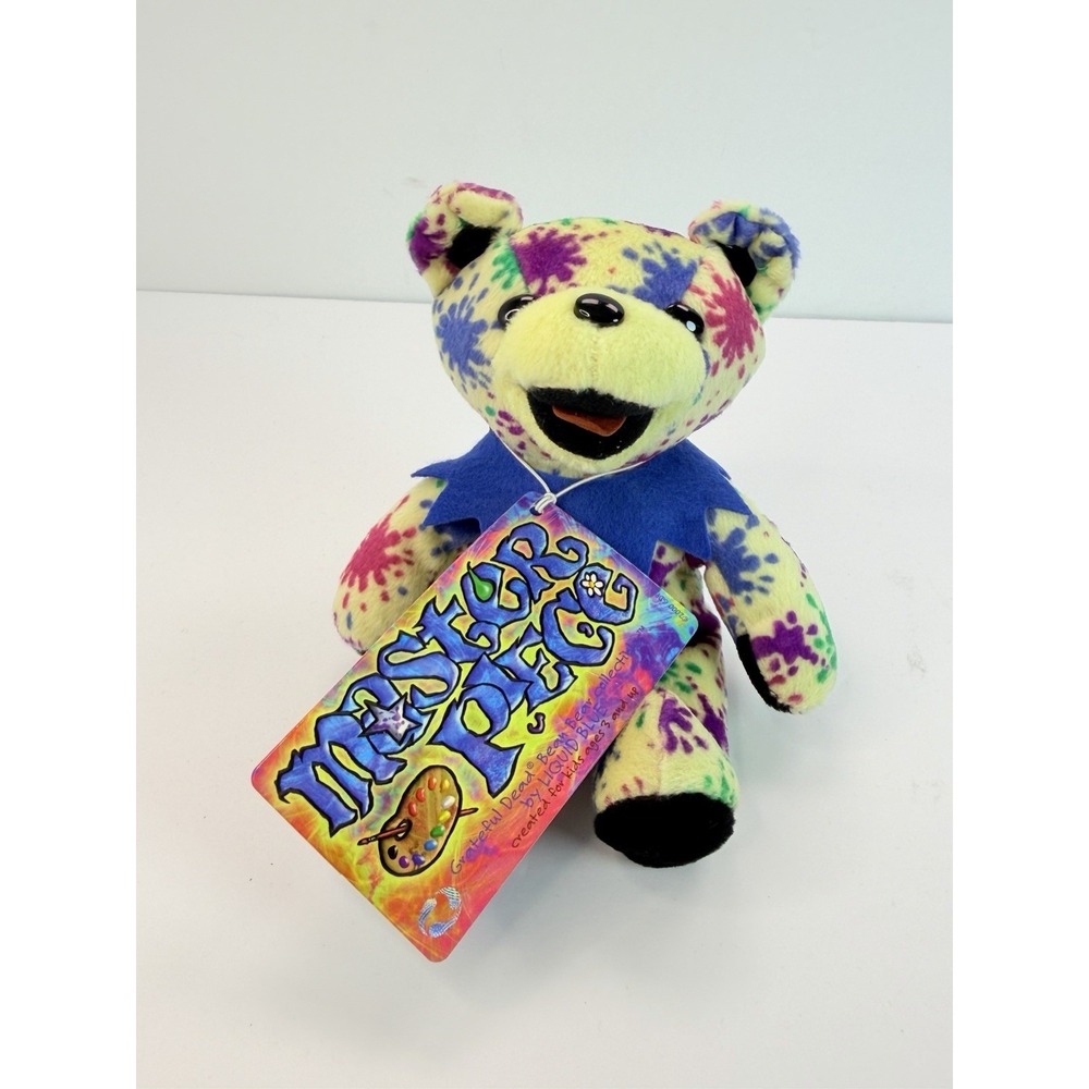 Master Piece Grateful Dead 7" Bean Bear Plush by Liquid Blue Vintage